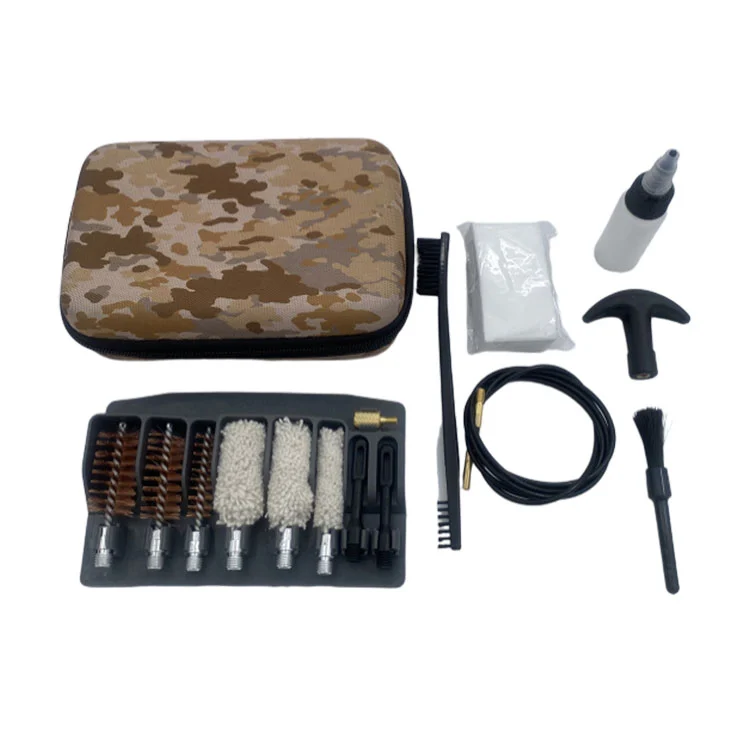 Set de curățare a pușcării cu o carcasă Eva de camuflaj